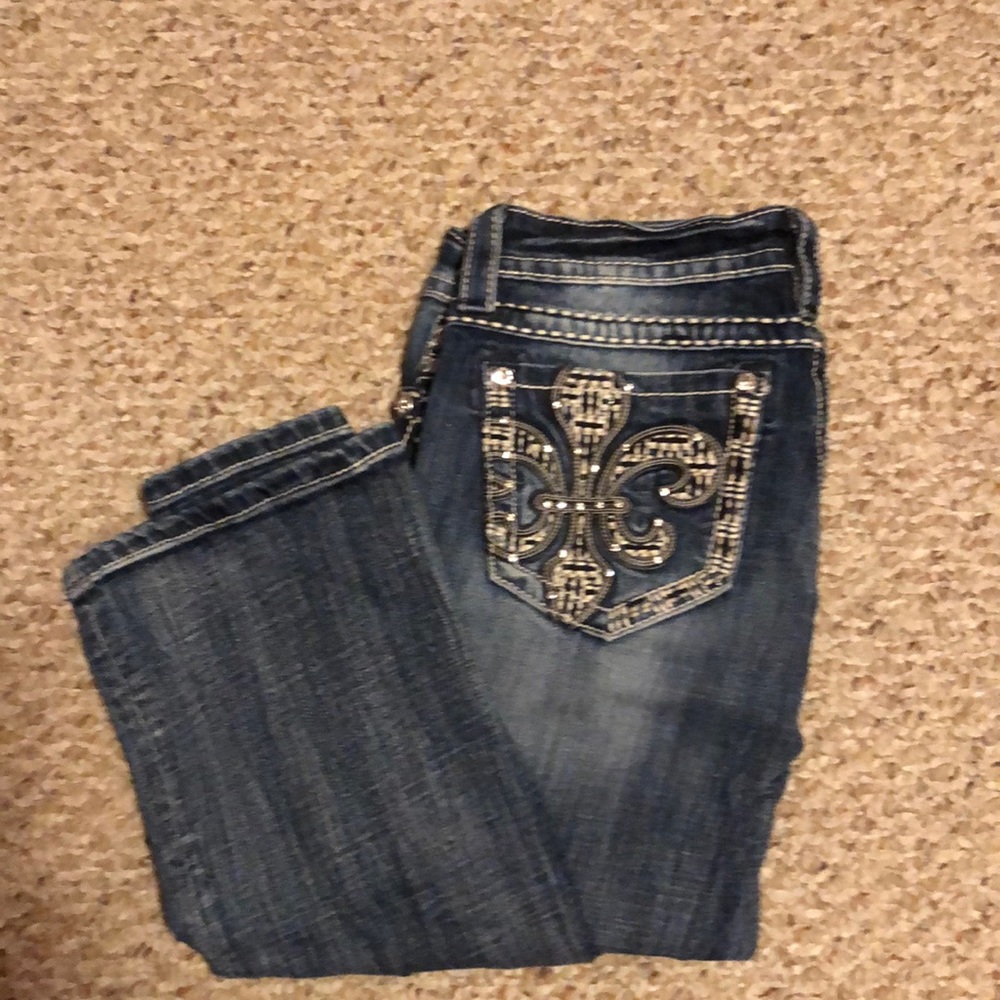 Miss Me Fleur-de-lis jeans